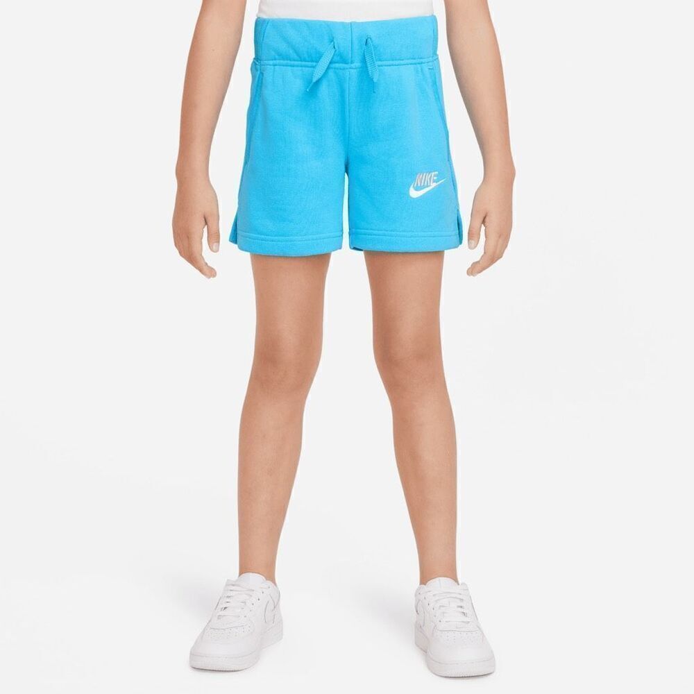Nike Sportswear French Terry Shorts Blue Club Big Kids Girls M